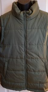 Open Trails NWOT Mossy Green Puffer Vest Jacket